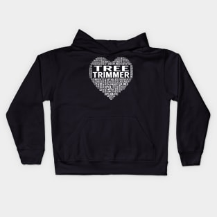 Tree Trimmer Heart Kids Hoodie